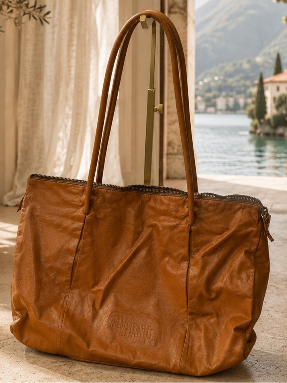 Miu Miu Brown Leather Vintage Zip Tote - Picture 6 of 12